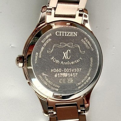CITIZEN SAKURA 30TH ANNIVERSARY H060 005VS07 RADIO SOLAR TITANIUM WATCH