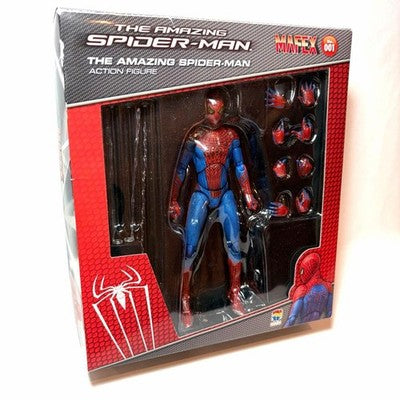 MAFEX NO.001 AMAZING SPIDER MAN ACTION FIGURE MEDICOM TOY MARVEL RARE COMPLETE