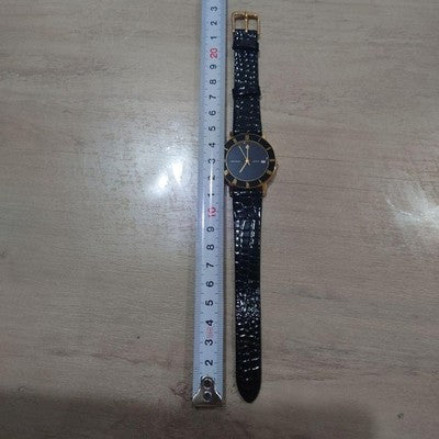 JUNGHANS MEN'S WRISTWATCH ROUND FACE LEATHER BELT STAINLESS STEEL CASE AS IS