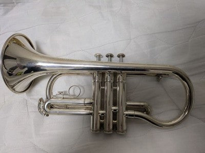 YAMAHA YCR-2610S EB CORNET SILVER PLATED WITH MOUTHPIECE FROM JAPAN