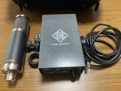 TELEFUNKEN TF47 TUBE CONDENSER MICROPHONE POWER SUPPLY FULL SET UNUSED