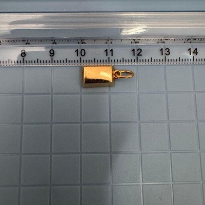 CARTIER 18K YELLOW GOLD 750 INGOT PENDANT TOP CHARM ONLY NO CHAIN AUTHENTIC 4.2G