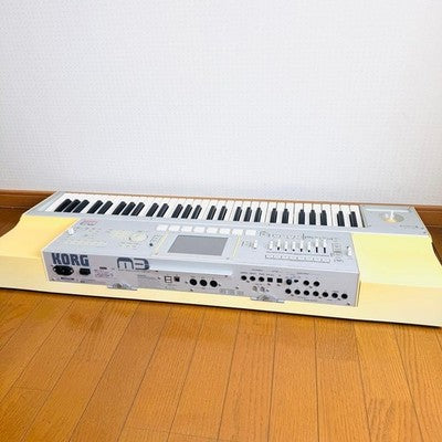 KORG M3-61 XPANDED MUSIC WORKSTATION SYNTHESIZER TESTED FOR PARTS OR NOT WORKING