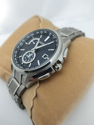 SEIKO BRIGHTZ 8B63 RADIO CONTROLLED SOLAR WORLD TIME TITANIUM WATCH SAGA287 NEW