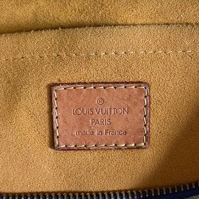 LOUIS VUITTON MONOGRAM DENIM BAGGY GM M95048 BLUE SHOULDER BAG WOMEN FRANCE USED