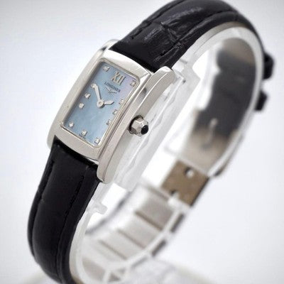 LONGINES DOLCEVITA MINI L5.158.4 11 DIAMOND BLUE MOP QUARTZ WATCH 17CM/6.7IN