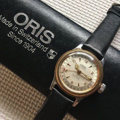 ORIS BIG CROWN 7400B POINTER DATE GOLD BEZEL AUTOMATIC WATCH W/BOX