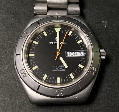 Tutima Pacific Ref. 670 Early Model Automatic Diver Watch ETA 2836-2 Germany