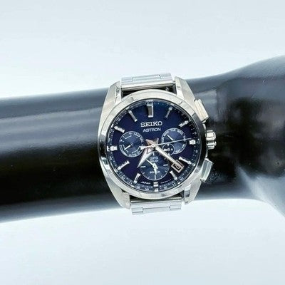 SEIKO ASTRON SBXC065 5X53-0AV0 GPS SOLAR WATCH BLUE DIAL TITANIUM 42MM JAPAN