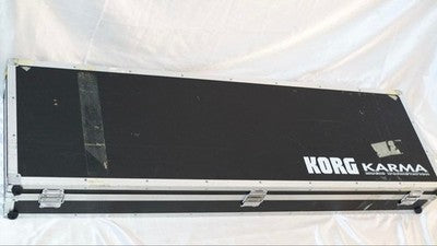 KORG KARMA MUSIC WORKSTATION SYNTHESIZER WITH HARD CASE FOR PARTS OR REPAIR