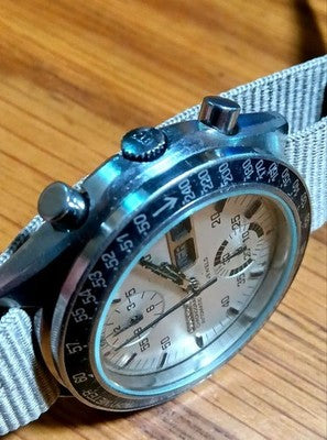 CITIZEN 67-9313 8110 AUTOMATIC CHRONOGRAPH SPEEDY ROTATING TACHYMETER BEZEL