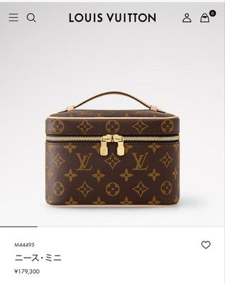 LOUIS VUITTON MONOGRAM NICE MINI COSMETIC POUCH AUTHENTIC BAG FROM STORE