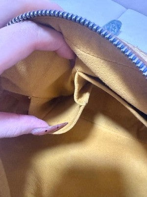 LOUIS VUITTON MONOGRAM DENIM BUM BAG/ WAIST BAG/BODY BAG, BLUE, GENUINE, FRANCE