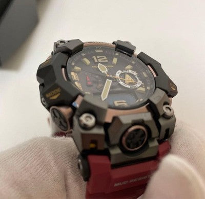 CASIO G-SHOCK MUDMASTER GWG-B1000-1A4JF TOUGH SOLAR DIGITAL ANALOG RED WATCH