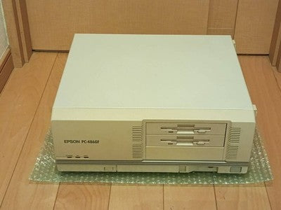 EPSON PC-486GF2 OVERDRIVE 13MB RAM DUAL 3.5" FDD FM SOUND W/ORIGINAL BOX