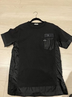DIOR SACAI HYBRID DOCKING T-SHIRT BLACK M COTTON EXCELLENT+++++
