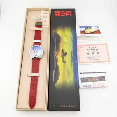 SEIKO ALBA PORCO ROSSO 30TH ANNIVERSARY LIMITED GHIBLI QUARTZ WATCH VJ21-KBJ0