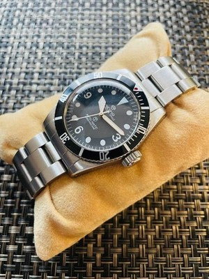 INCIPIO 10 AUTOMATIC WATCH BLACK DIAL DIVER BOXED VINTAGE 1990S BEGIN LIMITED