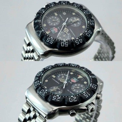 TAG HEUER FORMULA 1 CHRONOGRAPH 571.513 BLACK DIAL QUARTZ MEN'S WATCH VINTAGE