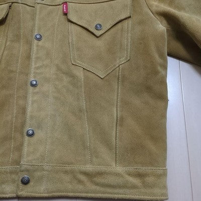 AERO LEATHER 3RD TYPE SUEDE LEATHER JACKET TROY MILLS WOOL BLANKET SIZE M