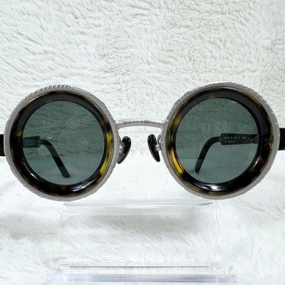 KUBORAUM MASK Z3 TS 2 GREY GREEN SUNGLASSES ROUND HANDMADE ITALY CASE JP