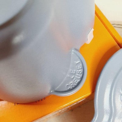 LE CREUSET COCOTTE FLEUR 20CM MINERAL BLUE FLOWER KNOB RARE NEW JP