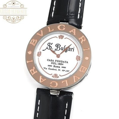 BVLGARI B-ZERO1 COLLEZIONE BZP35S QUARTZ K18 PINK GOLD STEEL UNISEX WATCH USED