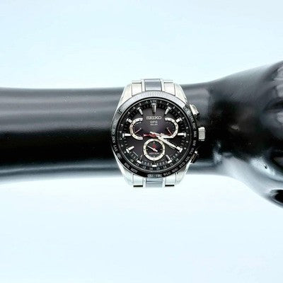 SEIKO ASTRON SBXB041 8X53 GPS SOLAR TITANIUM CERAMIC BLACK DIAL WATCH