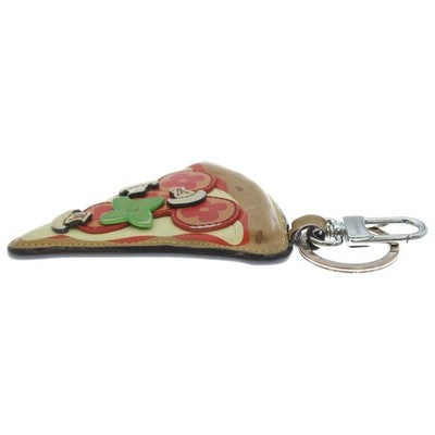 LOUIS VUITTON PIZZA MONOGRAM CHARM KEYCHAIN M02189 BROWN EXCELLENT++++