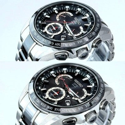 SEIKO ASTRON SBXB041 8X53 GPS SOLAR TITANIUM CERAMIC BLACK DIAL WATCH