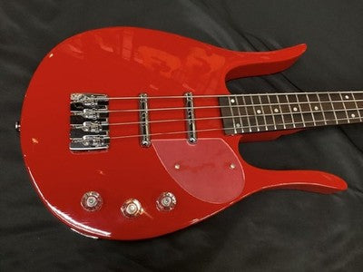 KATAMALAZOO KB1/RED LONGHORN TYPE ELECTRIC BASS GUITAR W/ SOFT CASE
