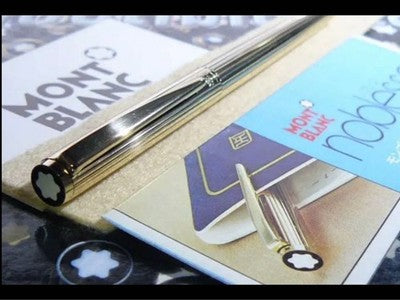 Montblanc Noblesse 1147 Fountain Pen Gold Plated EF Used Rare w Docs From Japan