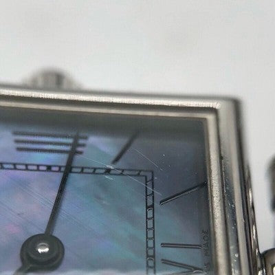 VAN CLEEF & ARPELS CLASSIC SQUARE BLUE SHELL WOMEN'S WATCH STAINLESS STEEL