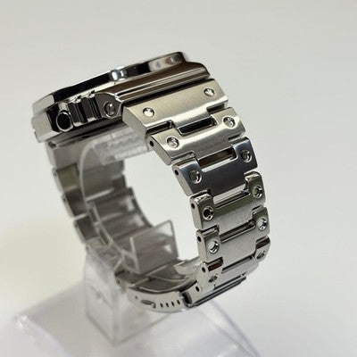CASIO G SHOCK FULL METAL OCTAGON (GM B2100) SILVER TOUGH SOLAR ANALOG DIG W/BOX