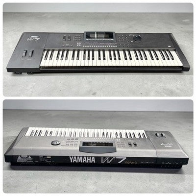 YAMAHA W7 WORKSTATION SYNTHESIZER 61-KEY AWM2 SEQUENCER TESTED FROM JAPAN