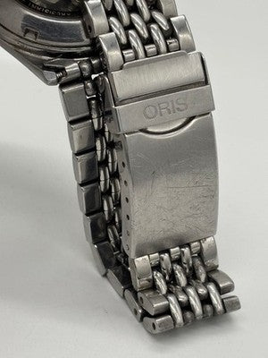 ORIS POINTER DATE SMALL SECOND 7461 AUTOMATIC WHITE DIAL MEN'S WATCH USED