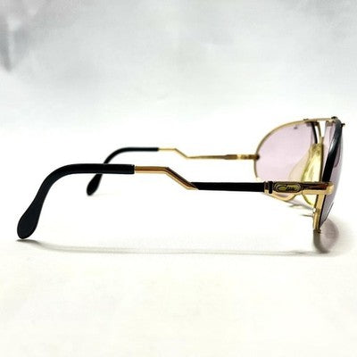 CAZAL SUNGLASSES 906 GOLD AUTH VINTAGE 90'S UNUSED W/REPLACEMENT LENS, CASE, BOX