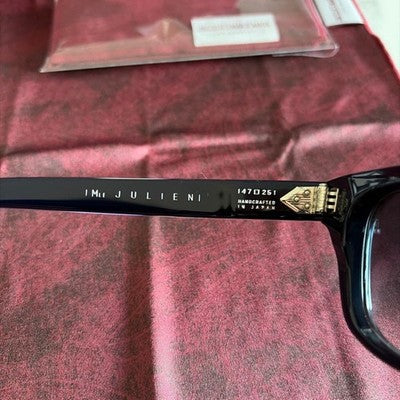 JACQUES MARIE MAGE JULIEN REGAL DARK NAVY SUNGLASSES W/ CASE, CLOTH