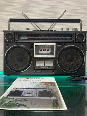 SANYO MR-9600 REFURBISHED VINTAGE BOOMBOX CASSETTE RADIO SHOWA RETRO RARE