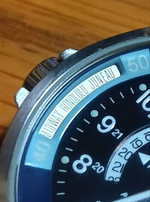 HAMILTON KHAKI WORLD TIME H776551 AUTOMATIC 200M NAVY DIAL MENS WATCH