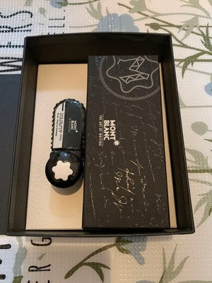 Montblanc Meisterstück Fountain Pen 14K 4810 Black Used /w Box Engraved