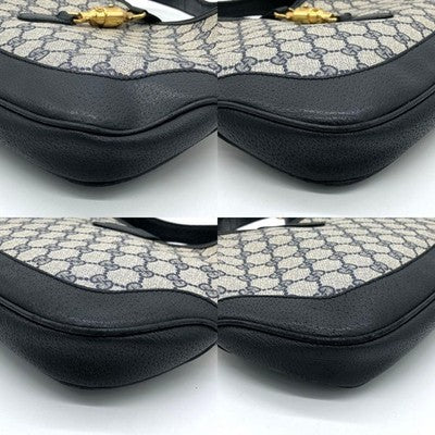 GUCCI NEW JACKIE GG SUPREME HANDBAG NAVY SHOULDER BAG USED FROM JAPAN