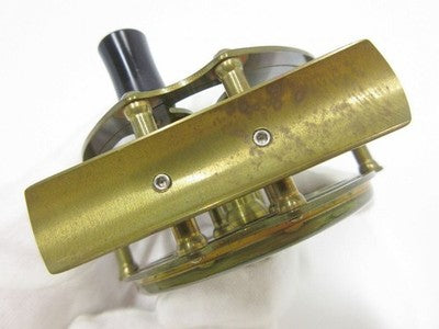KINEYA KABOSU FLY REEL UNUSED BRASS TARNISH FROM JAPAN