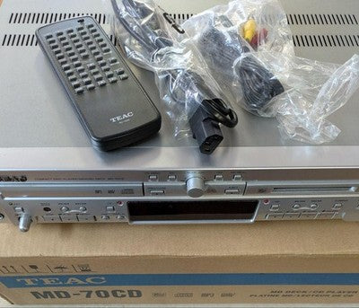 RARE TEAC MD-70CD MD CD COMBO DECK FINAL MODEL TESTED WORKING COLLECTOR JAPAN