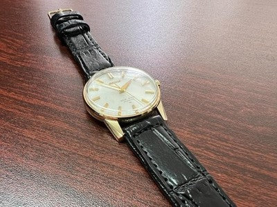 KING SEIKO SECOND MODEL LATE 44-2000 GOLD PLATED HAND-WOUND WATCH 44KS