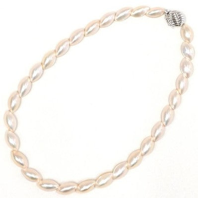 TASAKI PEARLS MABE PEARL NECKLACE K14WG METAL FITTINGS FASHION JEWELRY