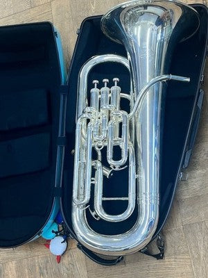 YAMAHA YEP-642S SILVER PLATED EUPHONIUM PROFESSIONAL W/ WATER POT HARD CASE