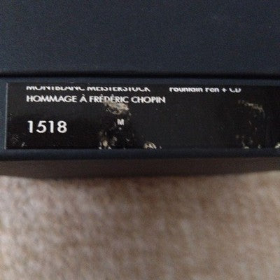Montblanc Meisterstück 145 Chopin Fountain Pen Black Gold Unused /w CD Box