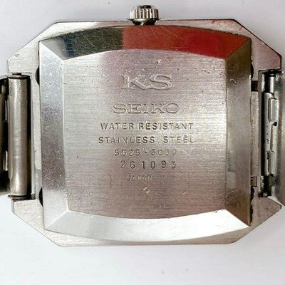 KING SEIKO KS HI BEAT AUTOMATIC SQUARE WATCH 5626-5060 FOR PARTS OR NOT WORKING