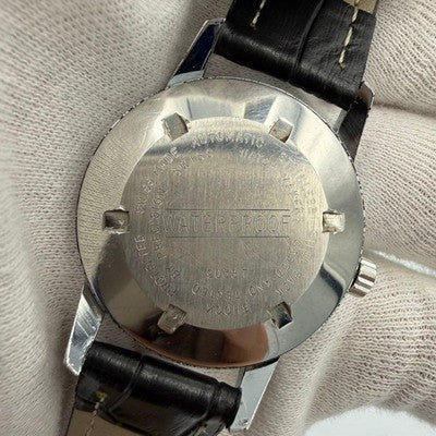 HOGA DIRECTIME 9038T AUTOMATIC 17J JUMP HOUR DISC 34.5MM VINTAGE MENS WATCH